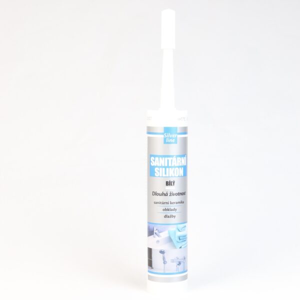 Silverline-sanitarni-silikon-bily-1.jpg Silverline Sanitární Silikon Bílý 280ml