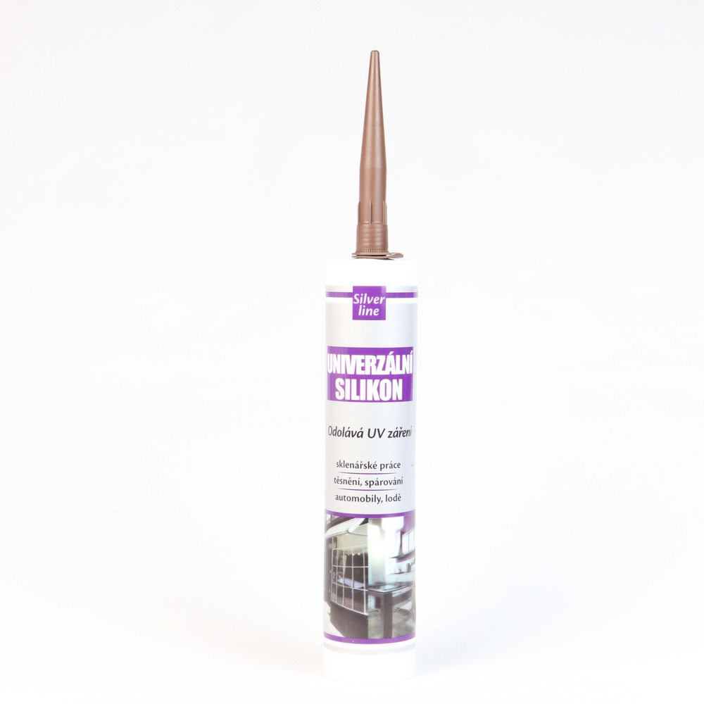Silverline Univerzální Silikon Hnědý 280ml