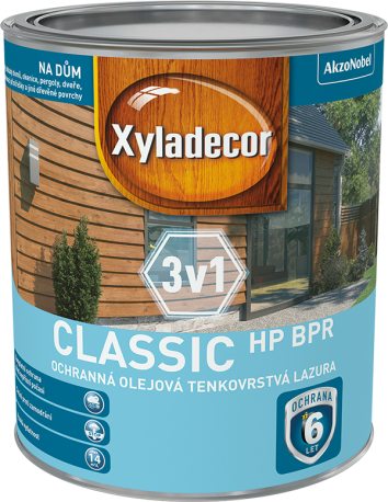 Xyladecor Classic HP tenkovrstvá lazura na dřevo